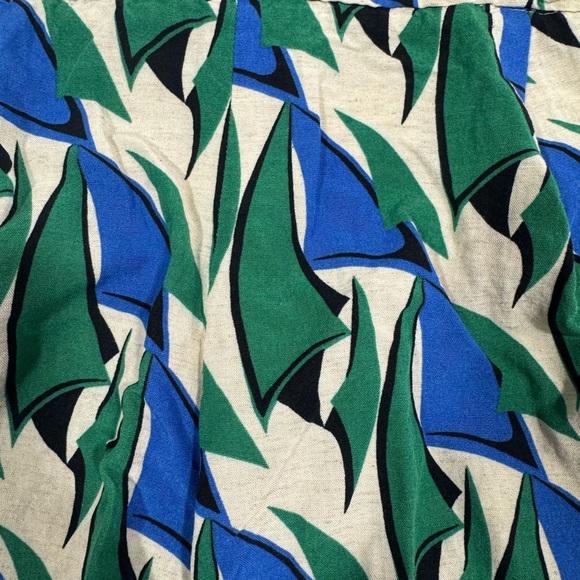 Zara High Waist Blue and Green Shorts Sz XS - Picture 3 of 12